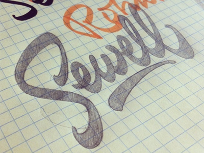 Rohan Sewell custom handdrawn lettering logo logotype pencil sketch леттеринг лого логотип набросок скетч