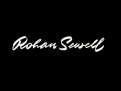 Rohan Sewell calligraphy custom lettering logo logotype signature typography каллиграфия леттеринг лого типографика