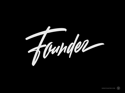 Founder calligraphy clothing custom design handwriting inscription lettering logo logotype script tshirt lettering typography vector