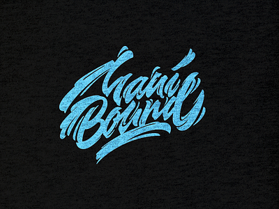 Maui Bound apparel calligraphy clothing custom lettering maui script surf t shirt wear