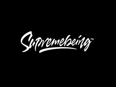 Supremebeing™ apparel calligraphy clothing lettering logo logotype supremebeing typography wear