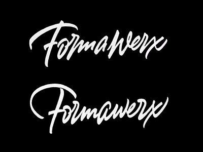 Formawerx branding brushpen brushscript calligraphy identity lettering logo logomark logotype script typography