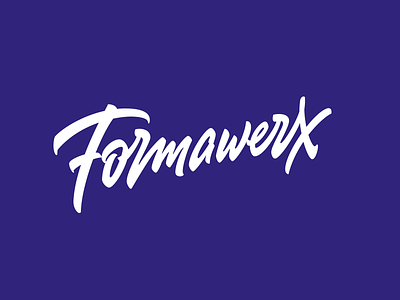Formawerx branding brushpen brushscript design identity lettering logo logotype
