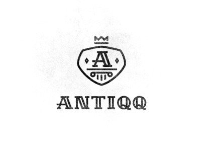 Antiqq antique cap column crest crown hat heraldic identity logo mark shield store time