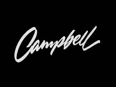 Campbell brushpen brushpen script calligraphy custom lettering logo logotype script каллиграфия леттеринг лого логотип