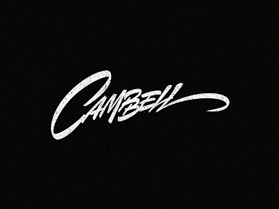 Campbell brush pen script calligraphy campbell design identity lettering logo logotype script леттеринг лого логотип
