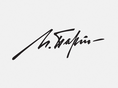 Signature-mark calligraphy hand writing logo mark signature