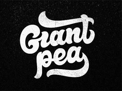 Giantpea black hand drawing hand writing lettering logo paper pen proposal typography