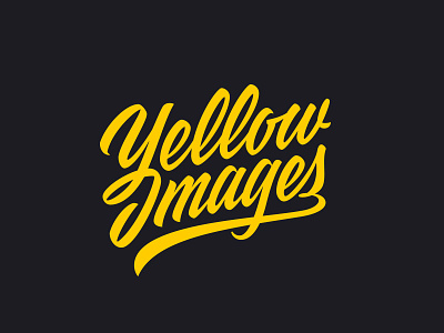 Yellow Images brush script brushscript image lettering logo logotype script script lettering script logo scriptlettering yellow yellowimages