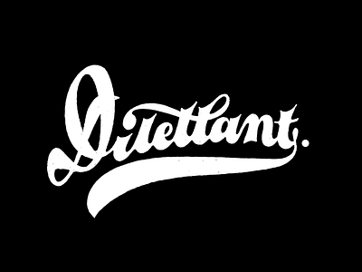 Dilettant custom lettering dilettant lettering logo logotype retro sketch typography