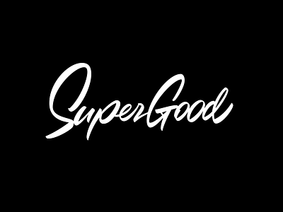 Supergood coaching custom lettering custom logo design handmade identity lettering logo logotype script