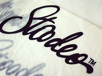 Stoodeo brushpen calligraphy custom hand written identity lettering logo script typography
