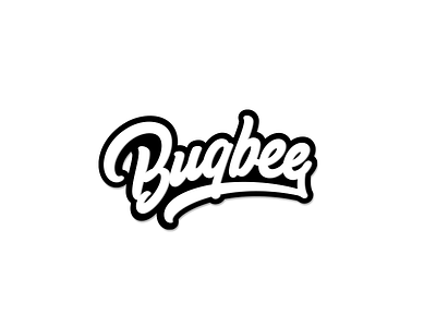 Bugbee bold lettering logo logotype process script