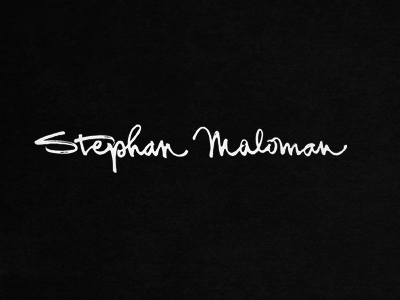 Stephan Maloman calligraphy custom draft identity lettering logo photography scetch script