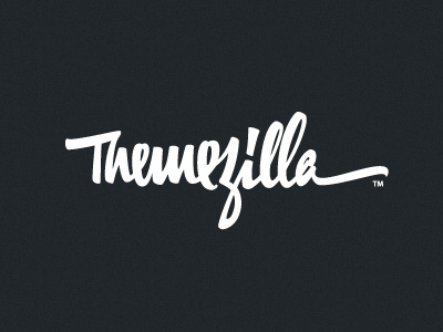 Themezilla custom design hand writing handdrawing id identity lettering logo theme typography web wordpress