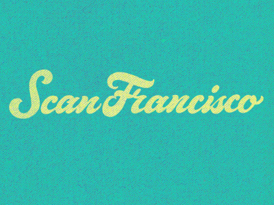 Scan Francisco clothes cursive custom design hand drawing hand writing lettering san francisco script t shirt tee typography