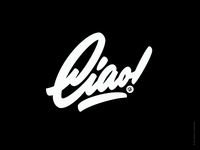 Ciao! bold ciao custom lettering greeting hello italian lettering smooth