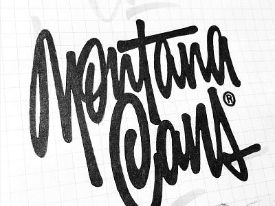 Montana Cans calligraphy clothing custom design draft graffiti hand writing lettering logo logotype montage montana montana cans script sketch style t shirt typography леттеринг лого