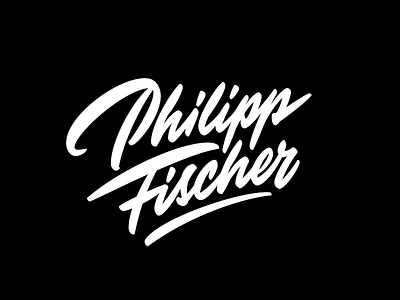 Philipp Fischer brush script calligraphy custom lettering custom logotype lettering logo logotype script lettering