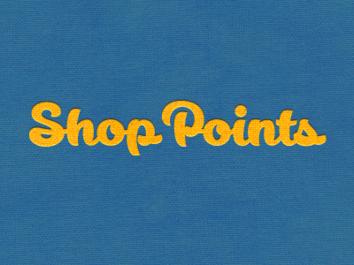 Shop Points app application identity lettering locating logo process searching shop shopping store typography