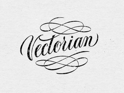 Vectorian calligraphic calligraphy custom design hand written identity lettering logo script vector vectorian