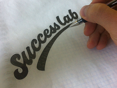 Success lab black custom doodle hand hand drawn id lettering letters logo sketch sketching typography