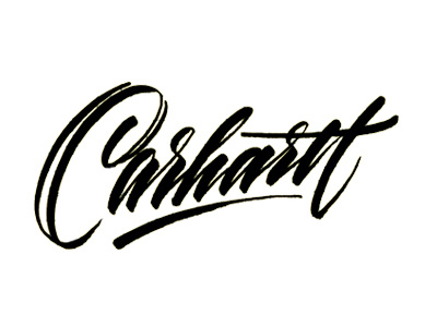 Carhartt brush calligraphy carhartt draft fudenosuke hand writing sketch