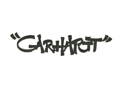 Carhartt brush calligraphy carhartt draft fudenosuke hand writing sketch