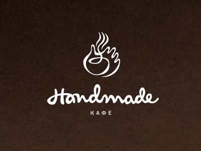 Handmade cafe branding cafe hand handmade logo typography