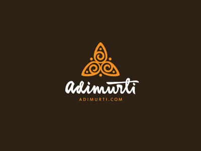 Adimurti adimurti lettering logo typography yoga