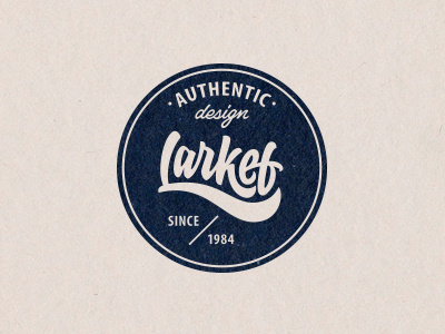 Larkef custom identity lettering logo seal stamp