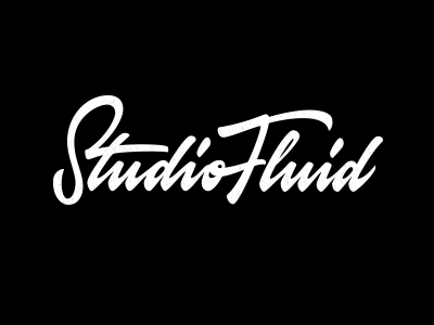 Studio Fluid calligraphy custom fluid handwriting lettering logo