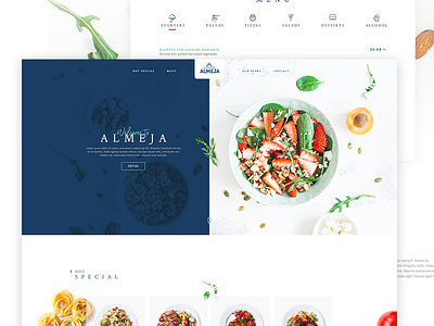 Almeja Restaurant Web Site responsive restaurant website