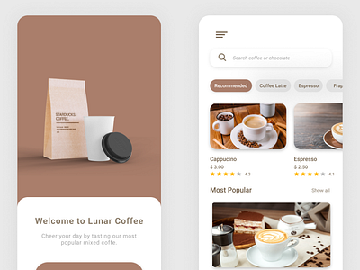 Coffee Shop - Mobile UI