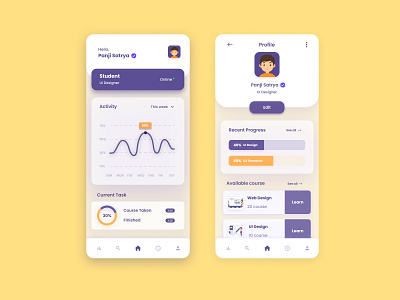 Online Course App - Mobile UI