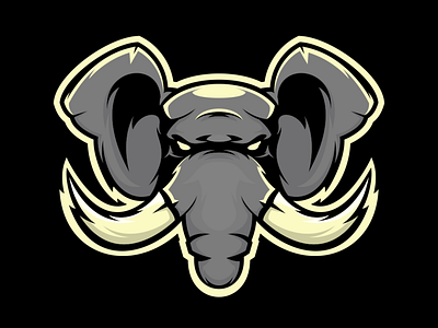 elephant mascot animation artwork awesome design branding design for sale illustration illustrator teedesign vector