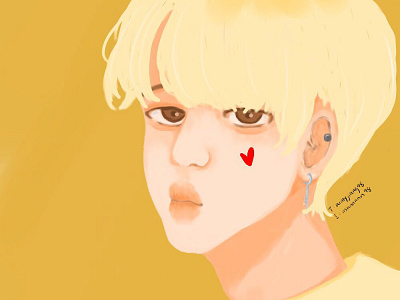 serendipity&boy with luv jiminie❤️ army bts drawing illustration jimin parkjimin procreate procreate art procreateapp