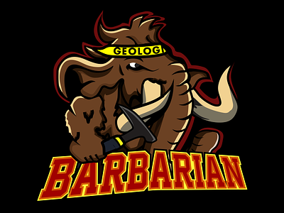 LOGO BARBARIAN illustration logo vector