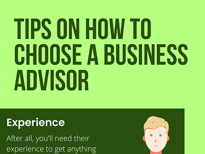 Choose Your Business Advisor advisor business consultant