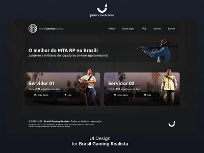 Brasil Gaming Realista bgr design homepage ui ui design user interface