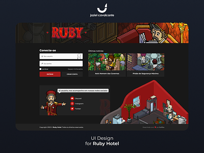Ruby Hotel design habbo homepage ruby ui