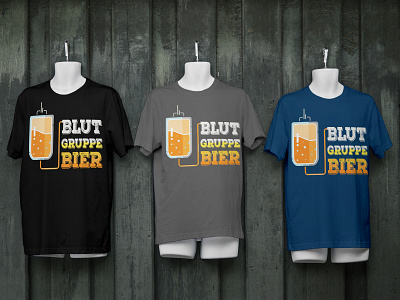 BLUT GRUPPE BIER art beer black clean design german tshirt illustraion tee design teeth tshirt design typography vector