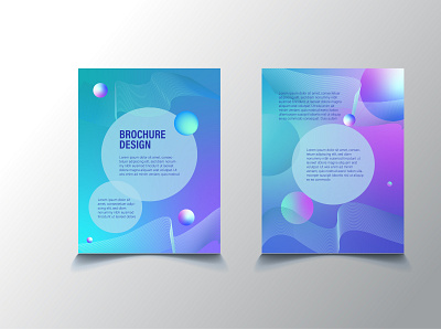 Gradient Modern Circle Brochure Design motion