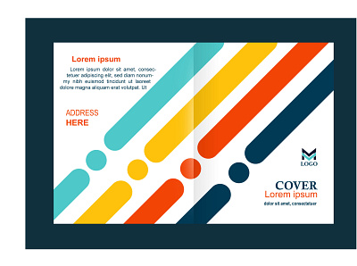 Cover Page Design brocher clean concept cover page design flyer illustraion illustration print profile design vector