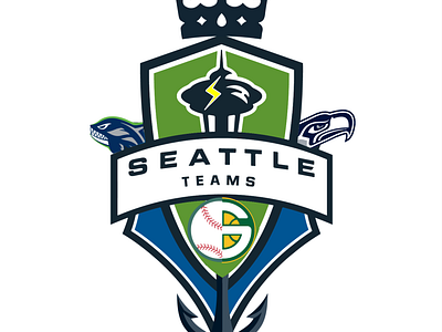 SEATTLE TEAMS Combination logo