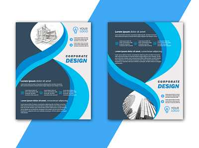 Corporate Flyer Design illustration modern