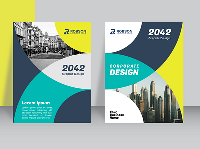 Corporate Annual Report Cover Page Design modern