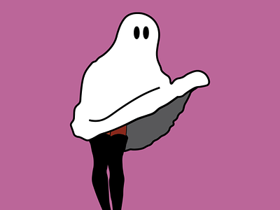 Pin Up Ghost adobeillustator design ghost halloween illustration illustrator pinup spooky
