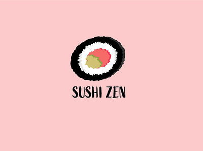 Sushi Zen 30 day logo challenge branding illustration logos monogram visual identity
