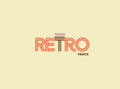 Retro Prints 30 day logo challenge branding illustration logos visual identity